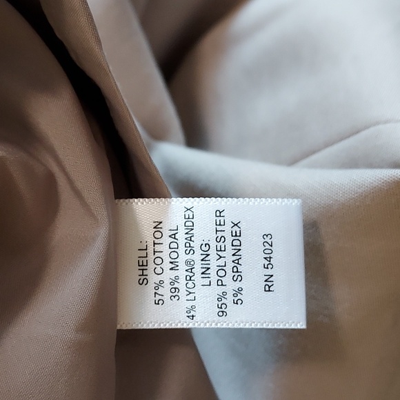 Banana Republic Beige Pencil Knee Length Skirt with Accented Waistband Size 6 - Picture 8 of 10